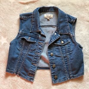 cropped open sleeve jean jacket 🙈